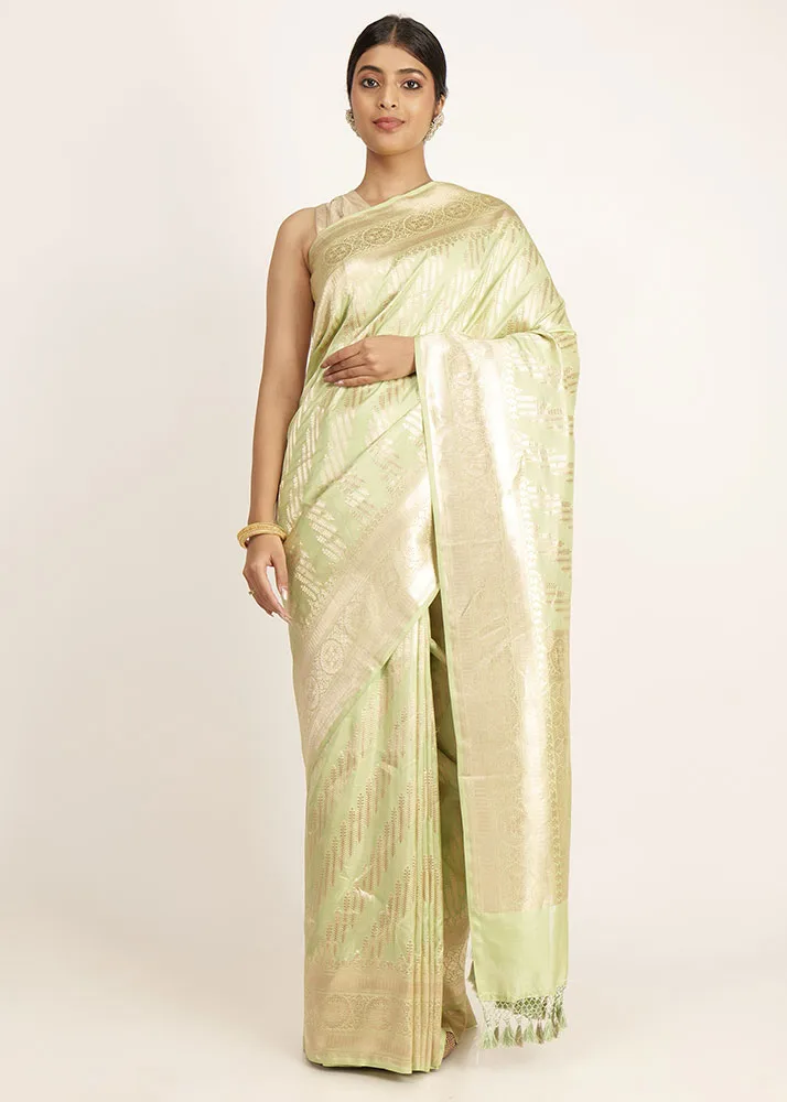 Pastel Green Pure Katan