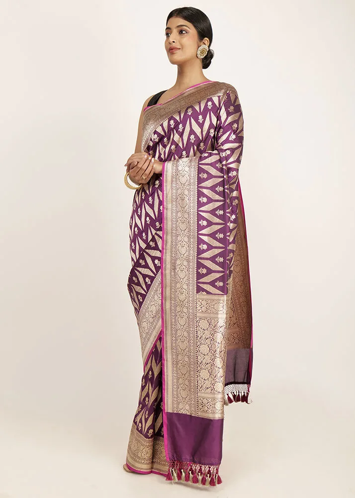 Purple Chevron Jaal Katan