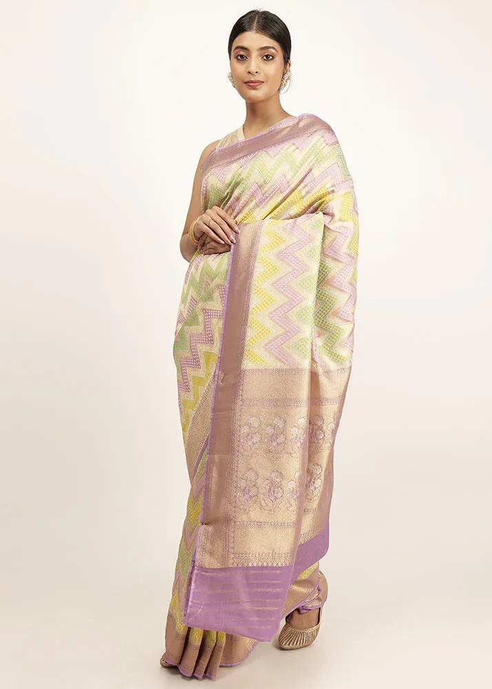 Khaddi Georgette Rangkaat Bandhani