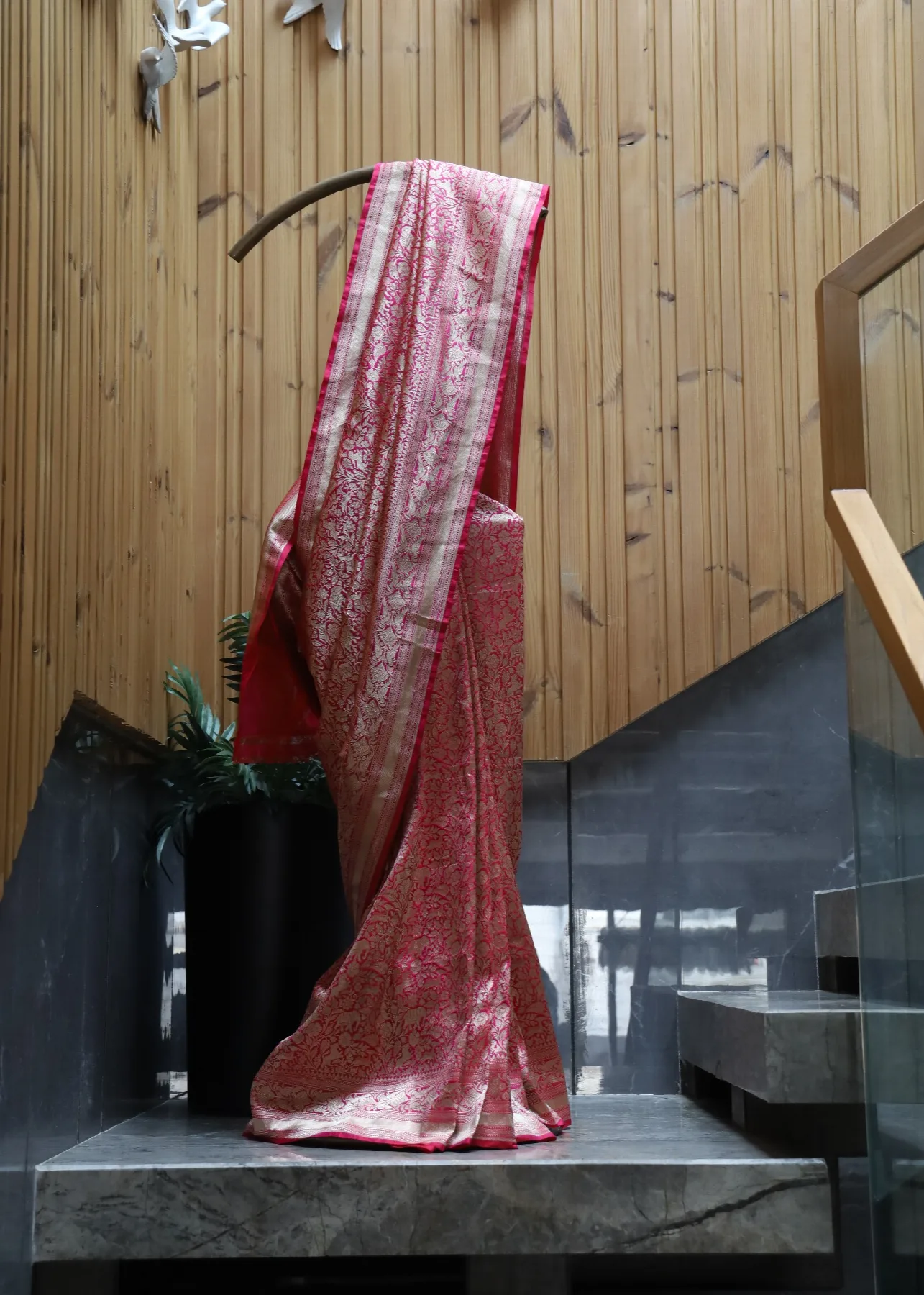 Fuschia Pink Brocade Shikargah