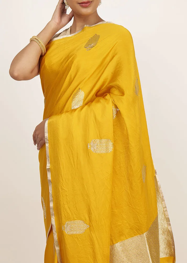 Luxury Mushroo Silk Yellow - alternate