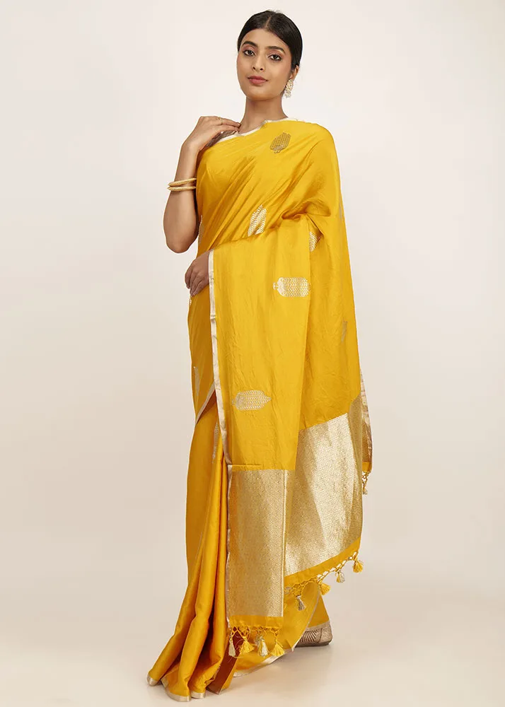 Luxury Mushroo Silk Yellow