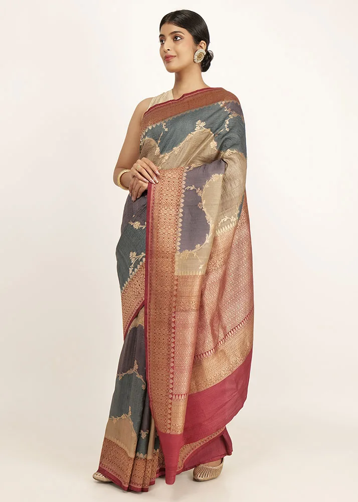 Pure Tusser Saree