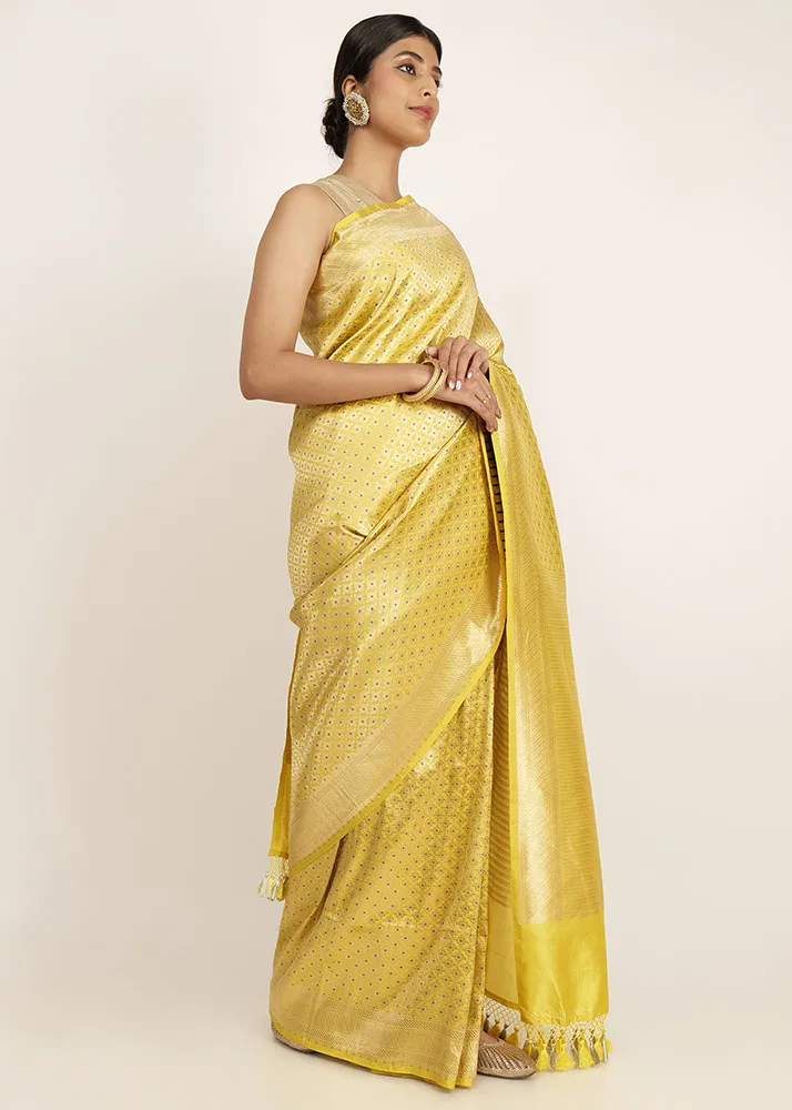 Yellow Gold Jaal With Minakari - alternate